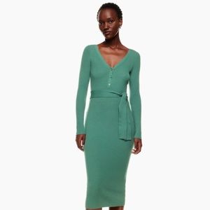 Aritzia Babaton Henley Sweater Dress NWT
